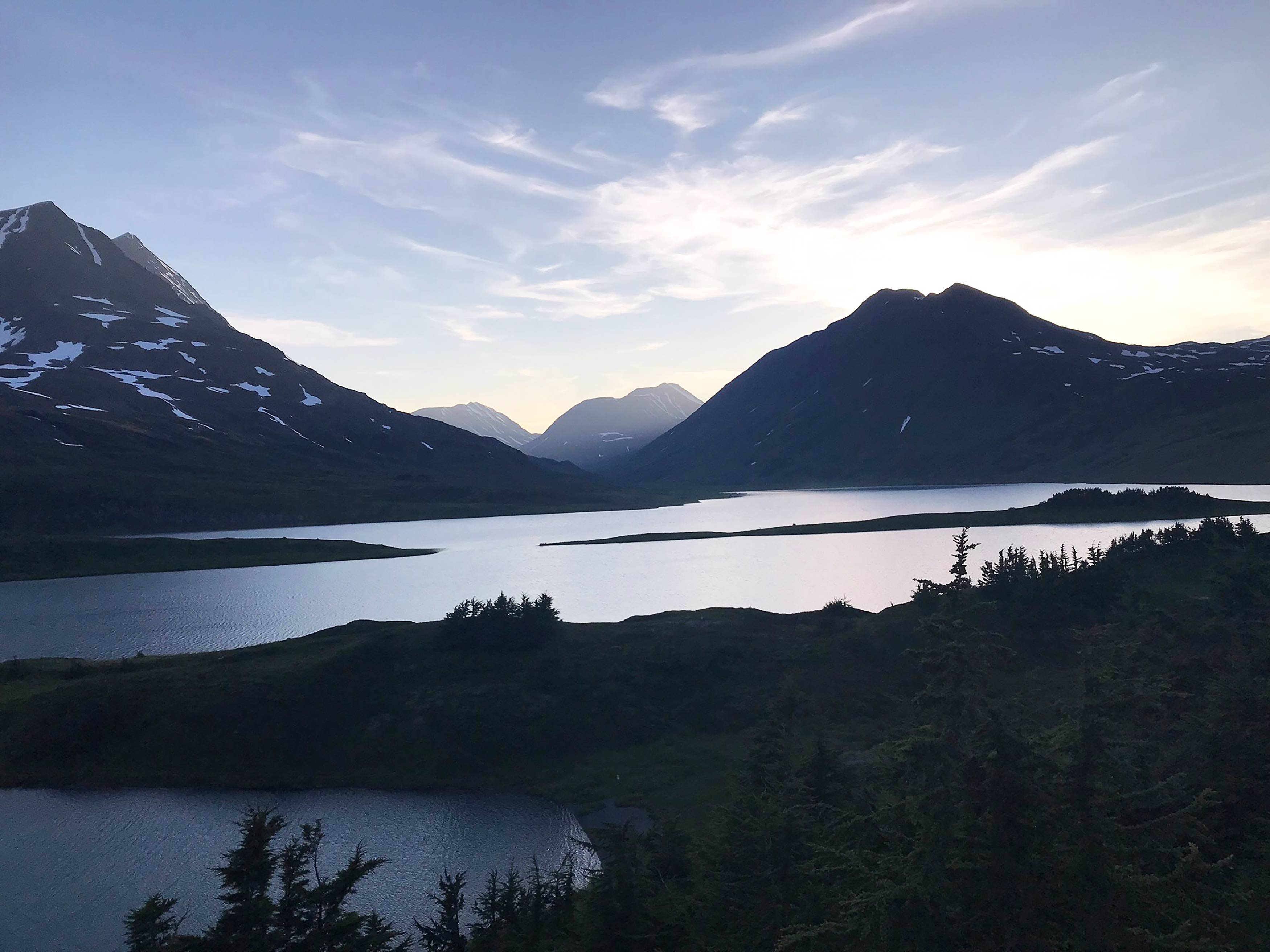 Landscape of Lost Lake in Alaska.